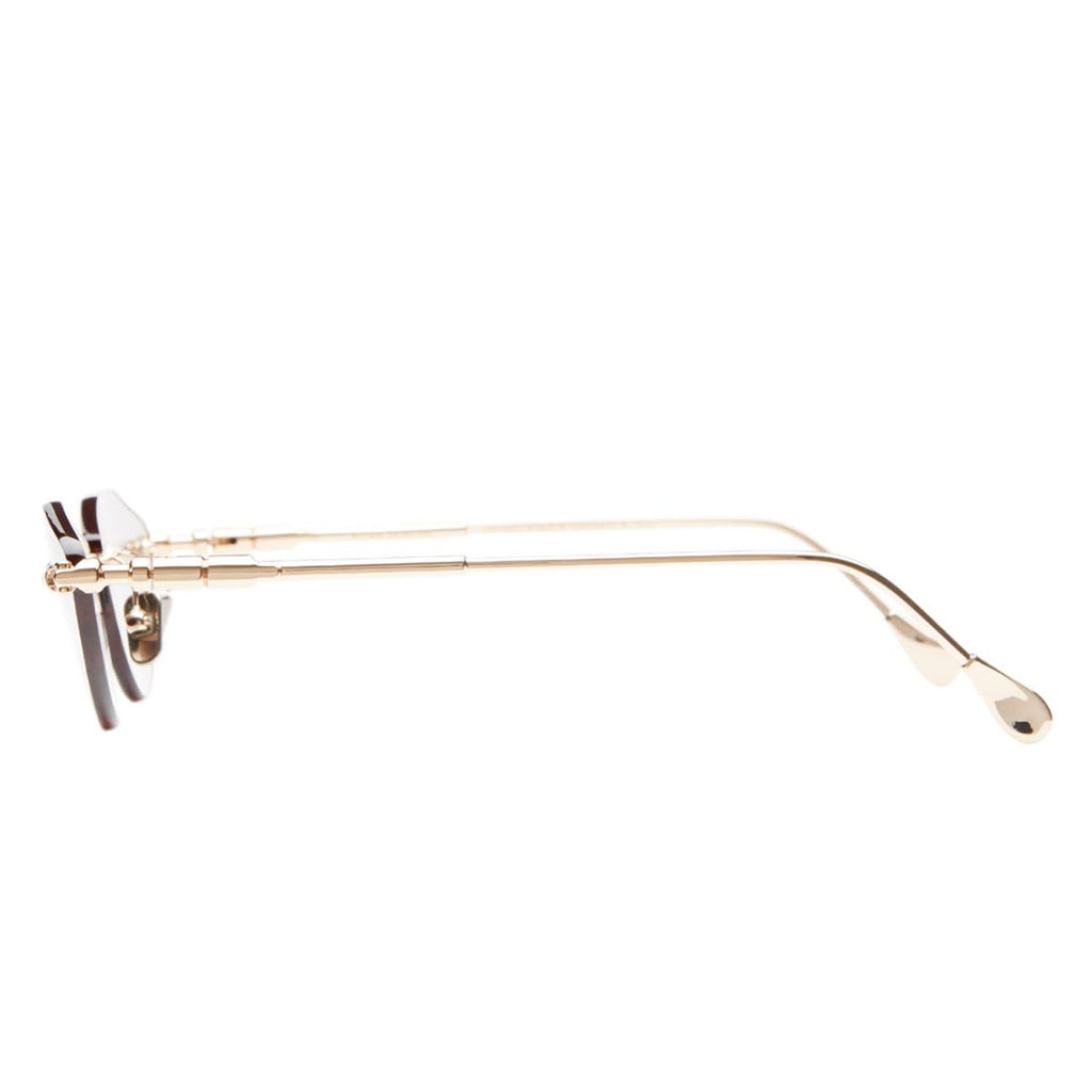 Kuboraum Occhiali da Sole H64 PG Oro/Grigio Unisex 55 18 140