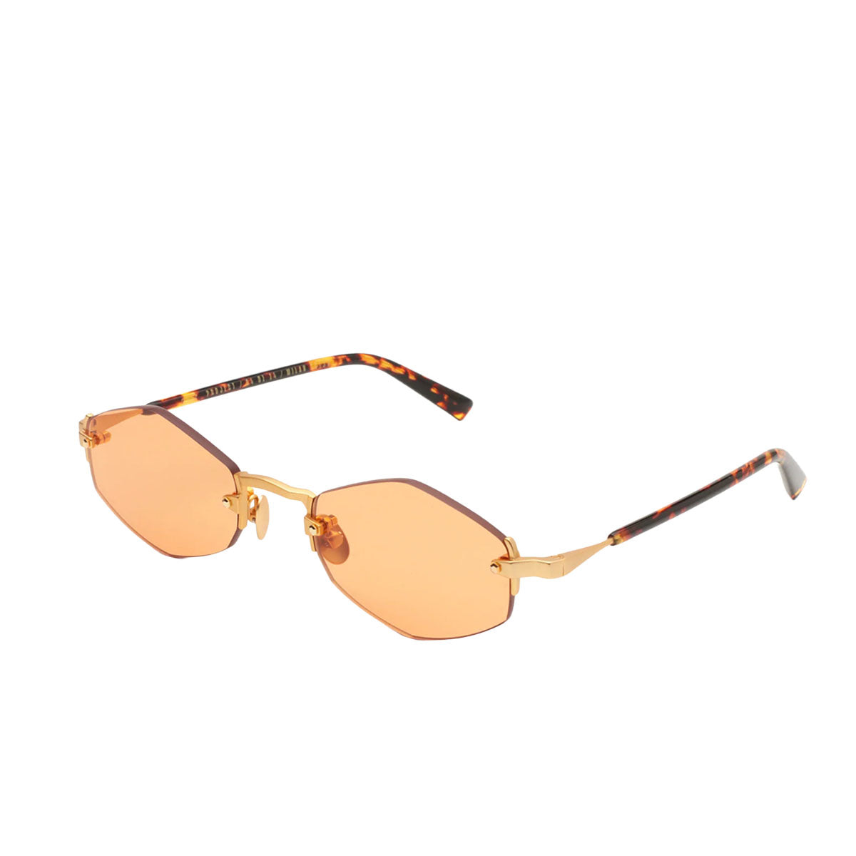 Gast Occhiali da Sole Lunar Matte Gold LU05 Oro e Marrone/Arancione Unisex