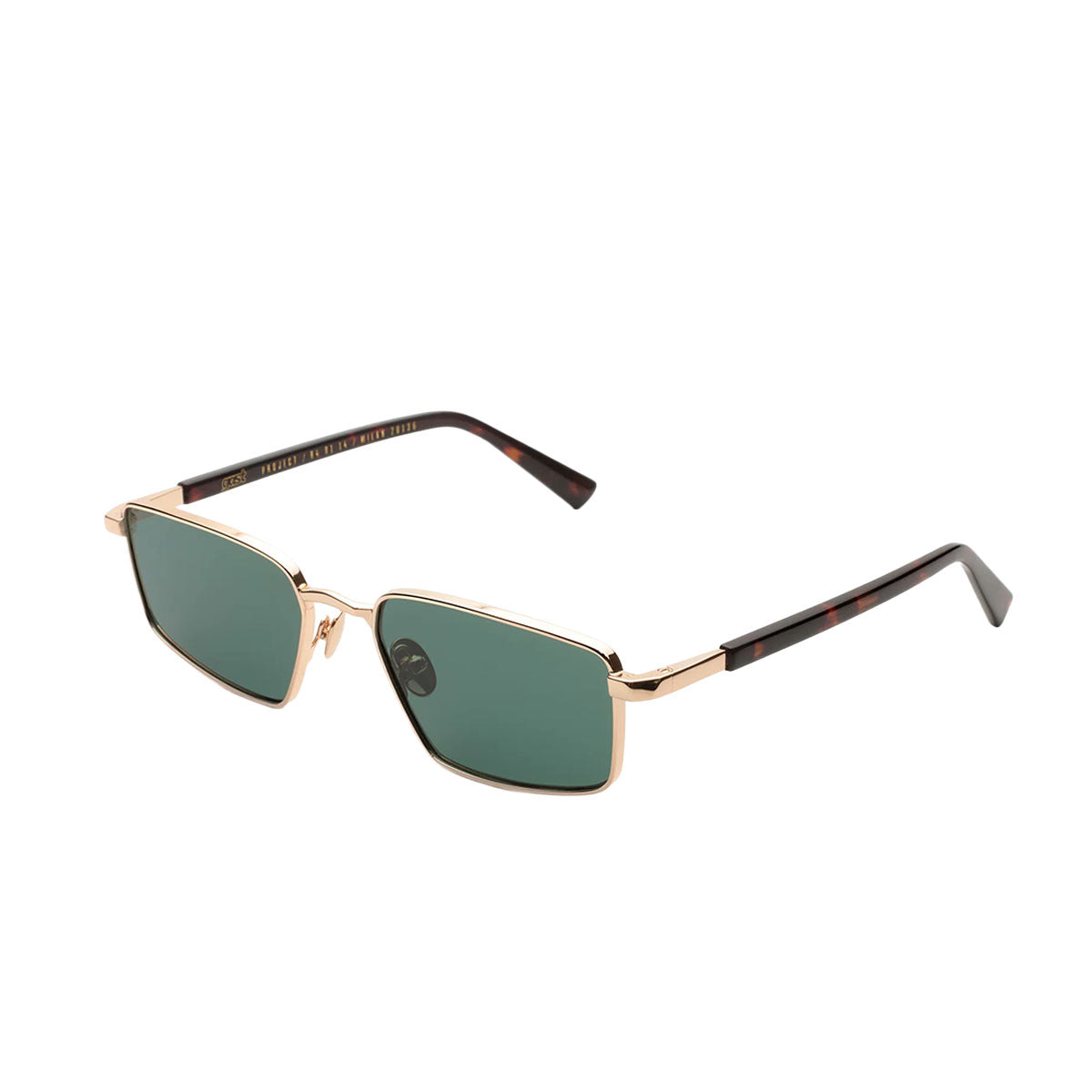 Gast Occhiali da Sole Veyra Gold Green VYR02 Oro e Marrone/Verde Unisex