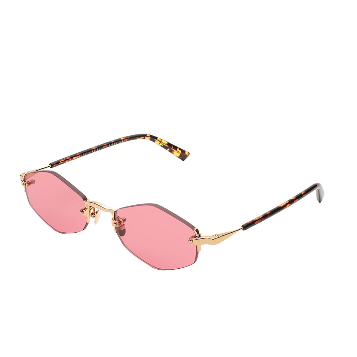 Gast Occhiali da Sole Lunar Gold Grape LU07 Oro e Marrone/Rosa Unisex