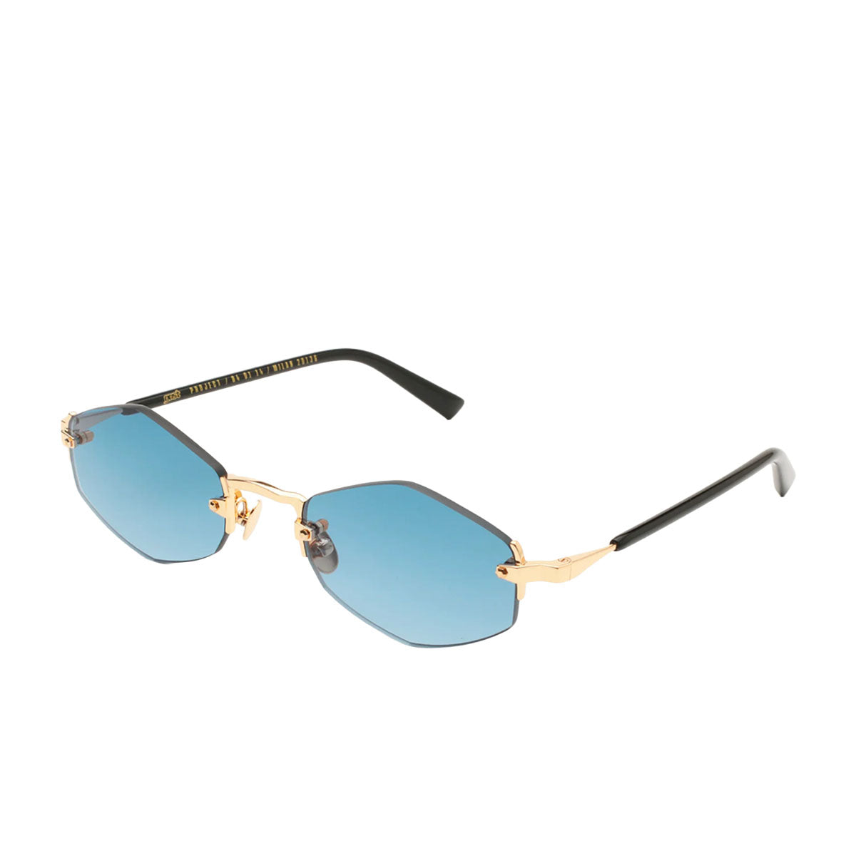 Gast Occhiali da Sole Lunar Gold Blue LU04 Oro e Nero/Blue Unisex