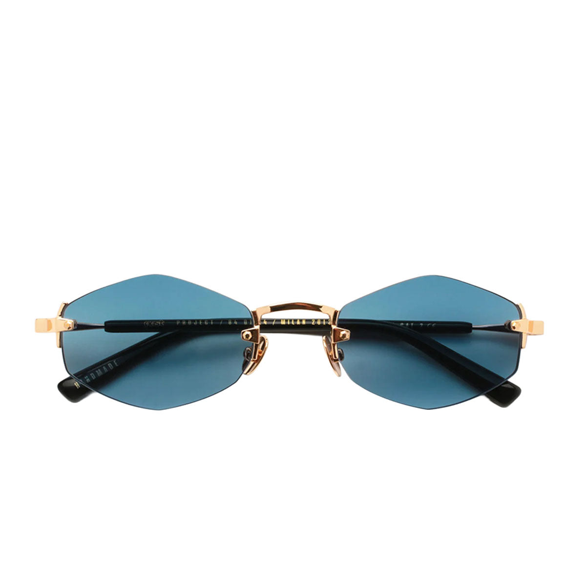 Gast Occhiali da Sole Lunar Gold Blue LU04 Oro e Nero/Blue Unisex