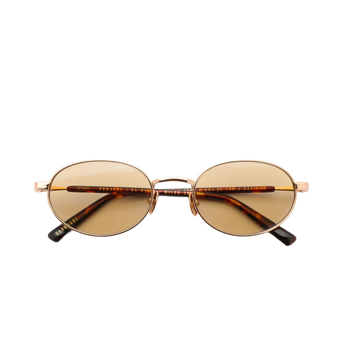 Gast Occhiali da Sole Jade Gold JD02 Oro e Marrone/Marrone Unisex