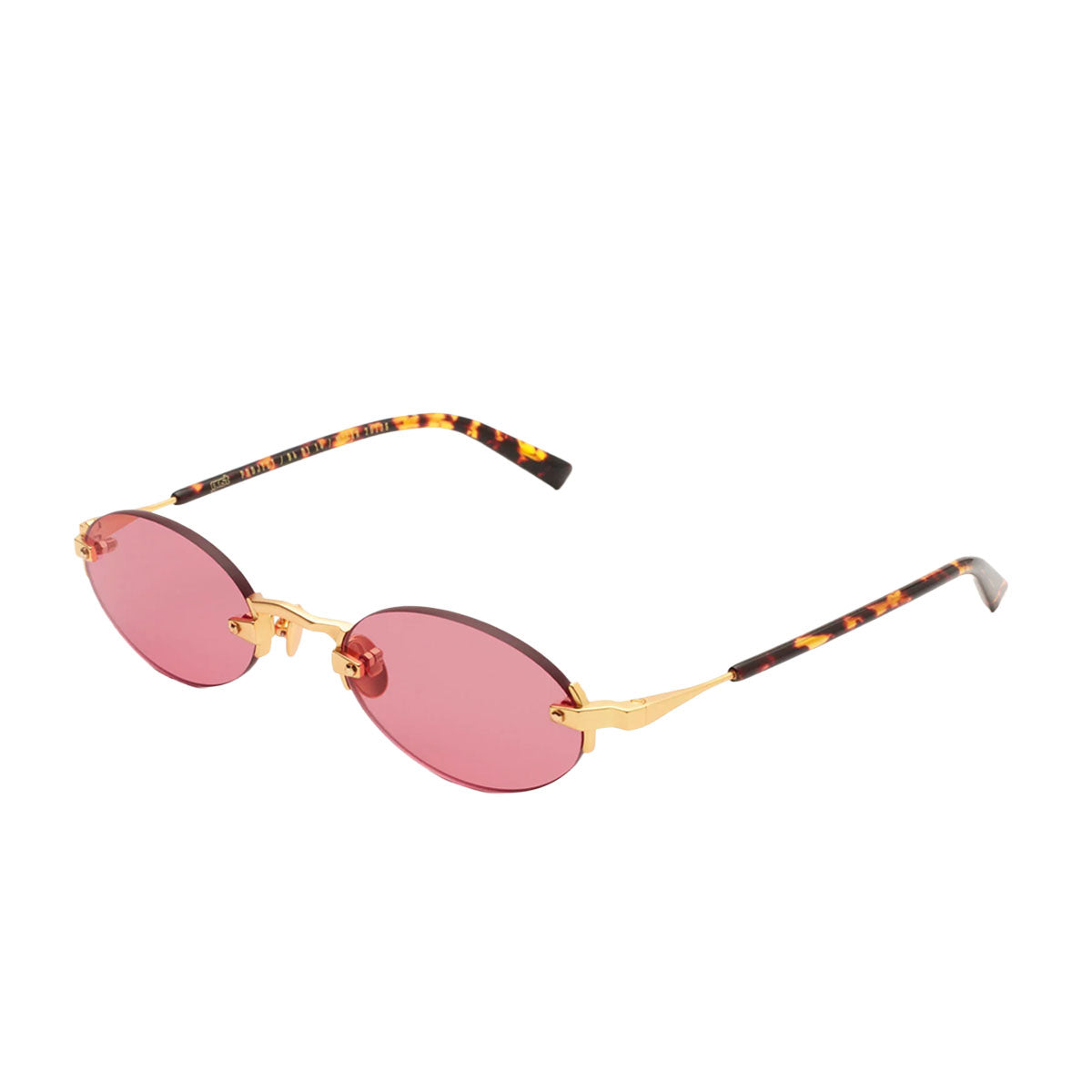 Gast Occhiali da sole Quantum Matte Gold UA01 Oro e Marrone/Rosa Unisex