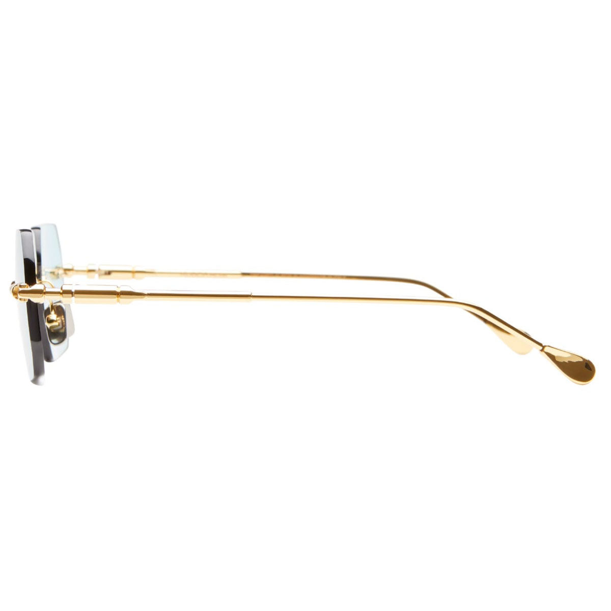 Kuboraum H68 GD Gold/Light Blue Unisex Sunglasses