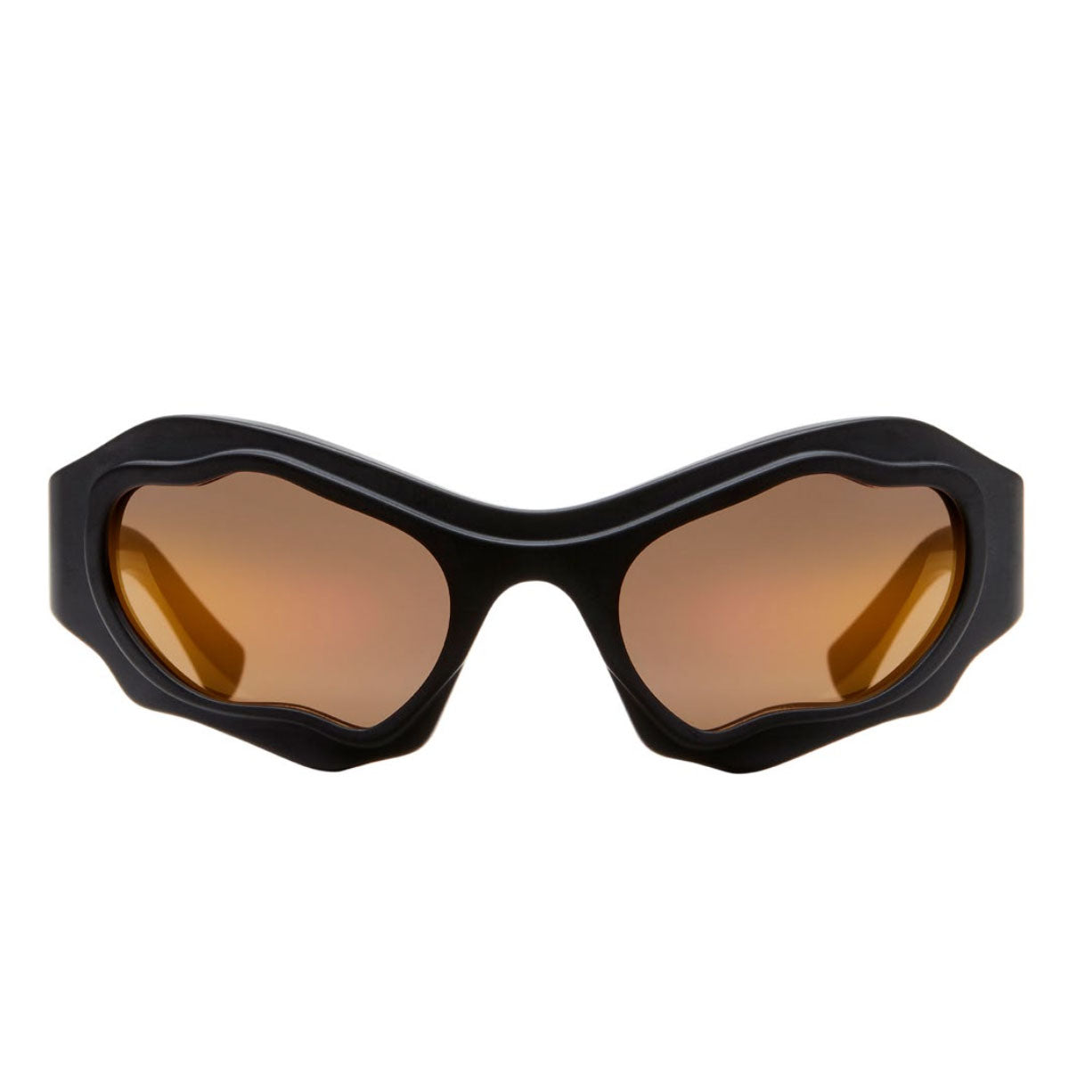 Kuboraum Occhiali da Sole E22 BM Nero/Arancione Unisex 58 23 130