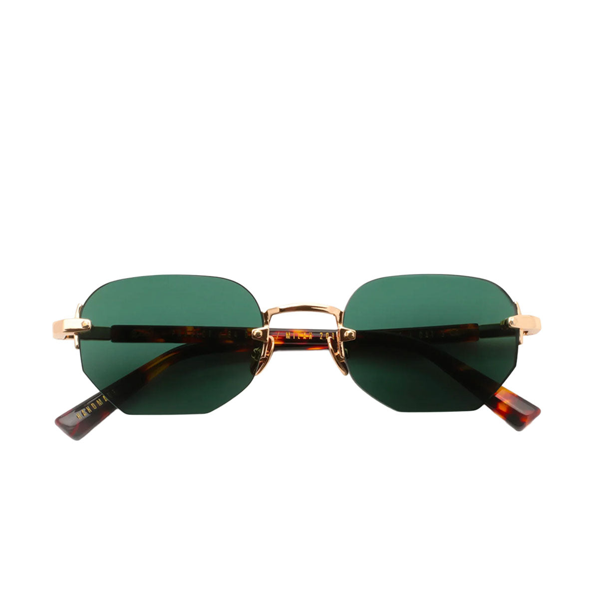 Gast Occhiali da sole Moonstone Gold MNS02 Oro e Marrone/Verde Unisex