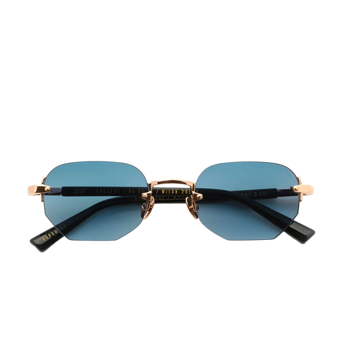 Gast Occhiali da sole Moonstone Gold Blue MNS04 Oro e Nero/Blue Unisex