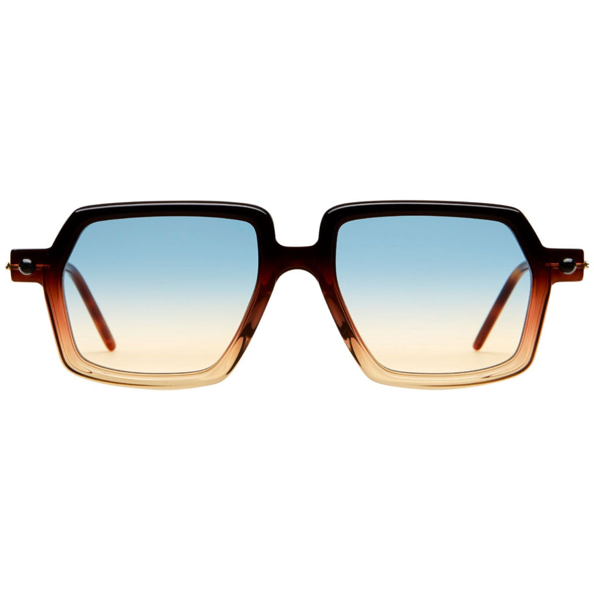 Kuboraum Occhiali da Sole P32 TMN Marrone/Blu Unisex