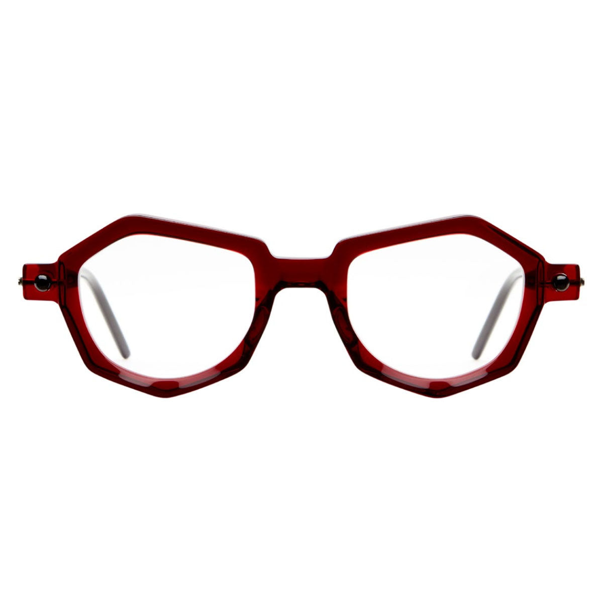 Kuboraum Occhiali da Vista P27 BX Bordeaux/Trasparente Unisex