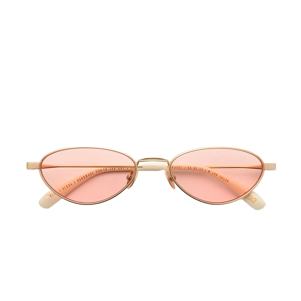 Gast Occhiali da Sole Alba Matte Gold ALB04 Oro/Rosa Unisex