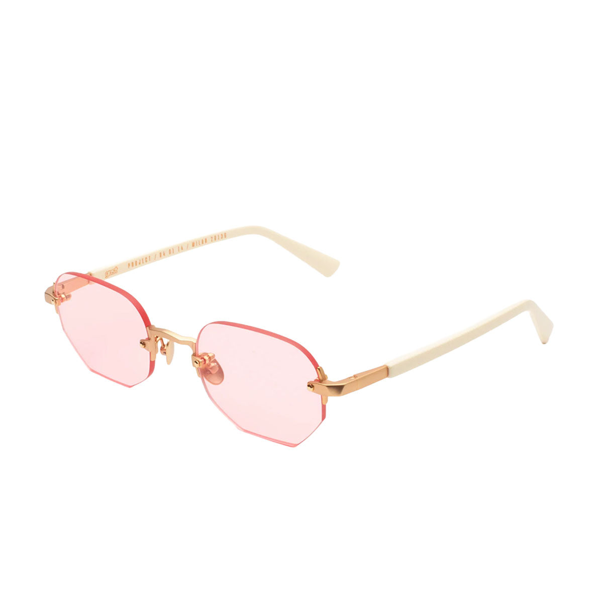Gast Occhiali da sole Moonstone Matte Gold MNS01 Oro/Rosa Unisex