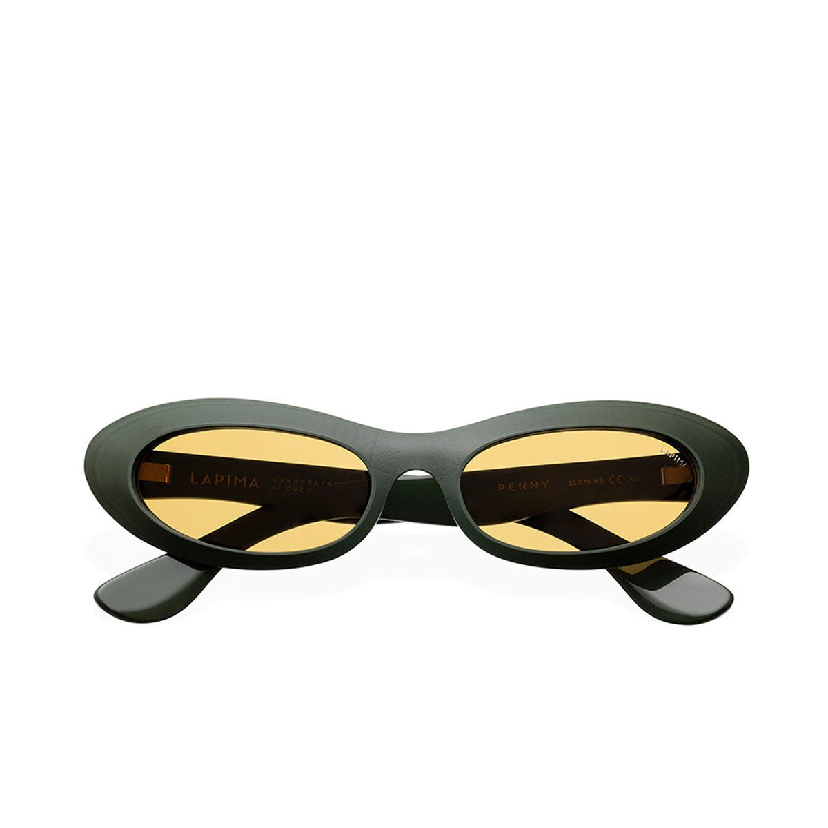 Lapima Occhiali da Sole Penny Green Vintage Verde/Giallo Unisex 55 19 145