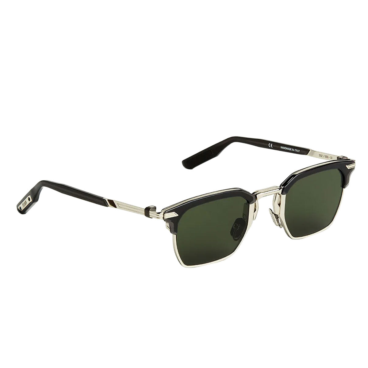 Movitra Occhiali da Sole Nexus 03-C1 Crystal Black Nero/Verde Unisex