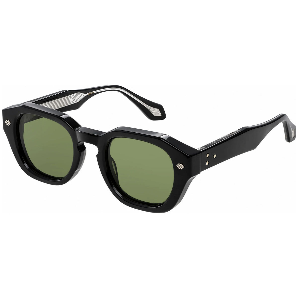 Daizo Occhiali da Sole Ludo Black Nero/Verde