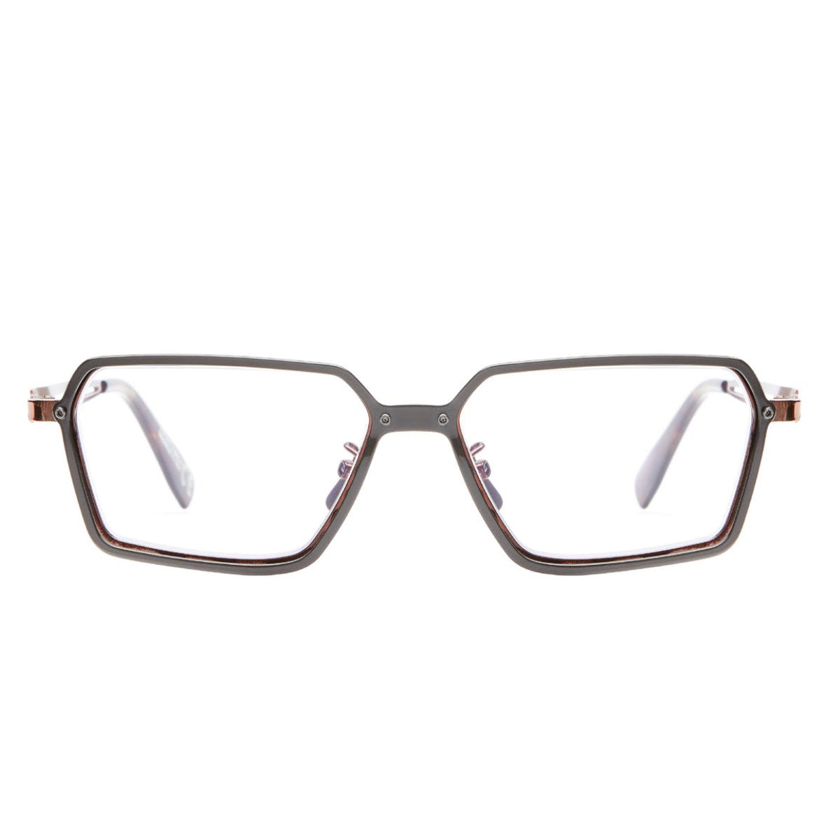 Kuboraum Occhiali da Vista H15 BZ Nero Bronzo/trasparente Unisex 58 26 140