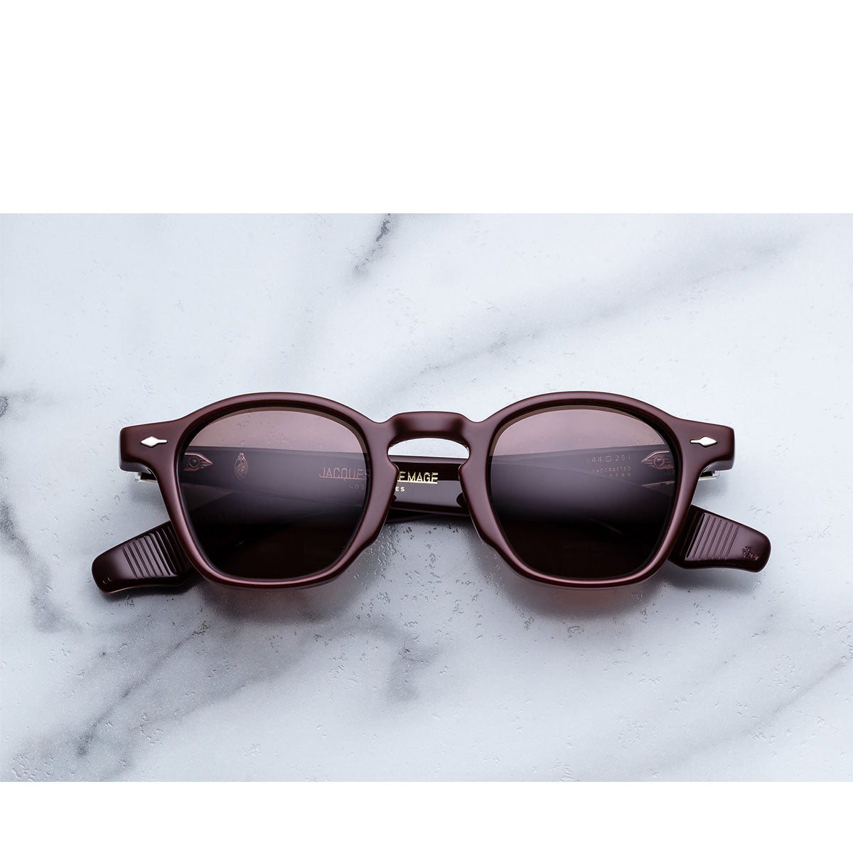 Jacque Marie Mage Occhiali da Sole Zephirin Bordeaux Empire Bordeaux/Marrone Unisex 44 22 142