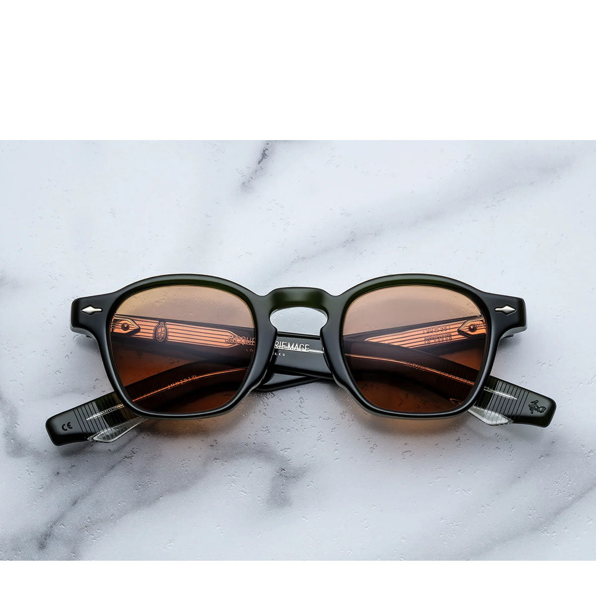 Jacque Marie Mage Occhiali da Sole Zephirin Borneo Verde/Arancione Unisex