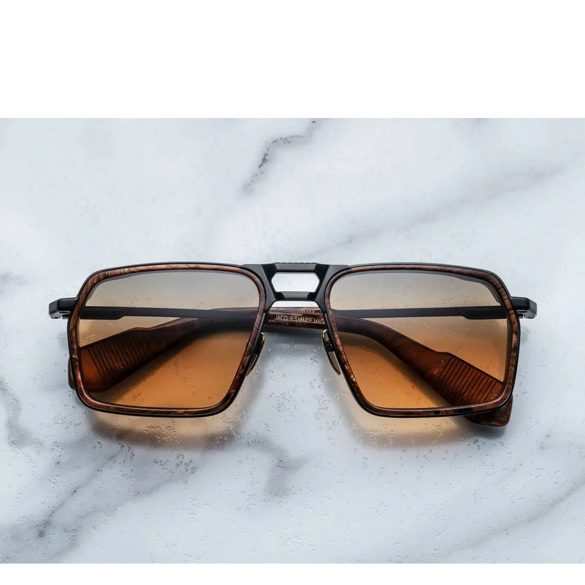 Jacque Marie Mage Occhiali da Sole GT-R BOA Marrone/Arancione Unisex