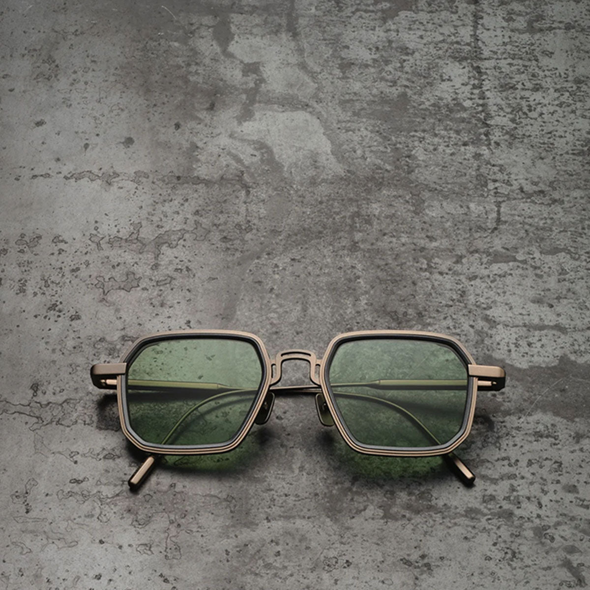 Capote Occhiali da Sole C393 NGD Bronzo/Verde Unisex 48 21 145