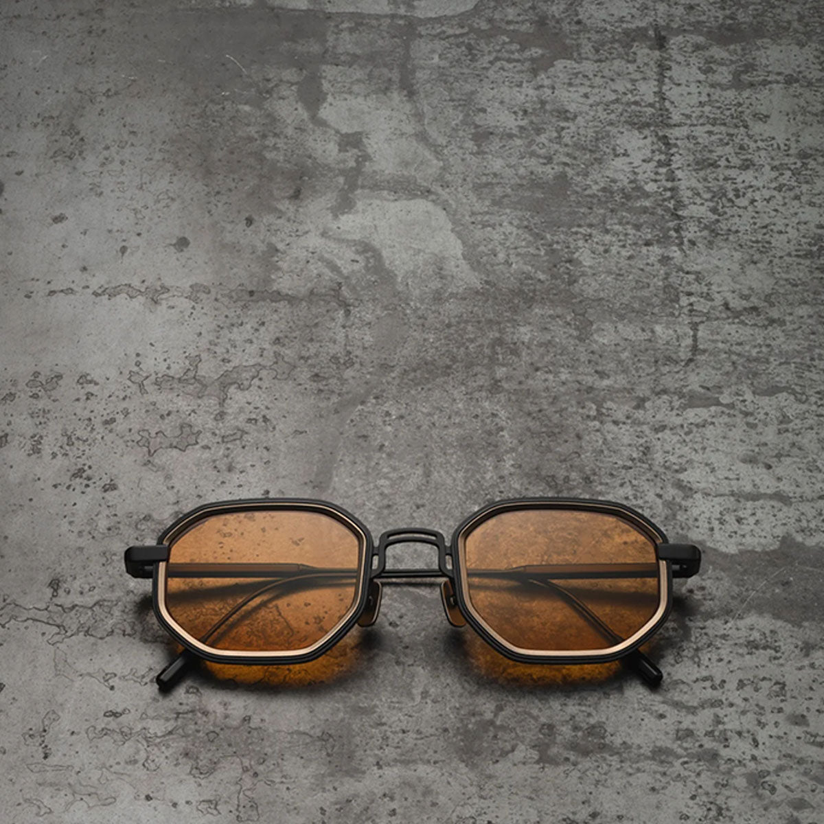 Capote Occhiali da Sole C399 BLK-ORANGE Nero/Arancione Unisex 49 24 145