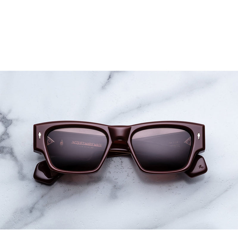 Jacque Marie Mage Occhiali da Sole Zimmerman Bordeaux Empire Rosso/Marrone Unisex 54 19 146