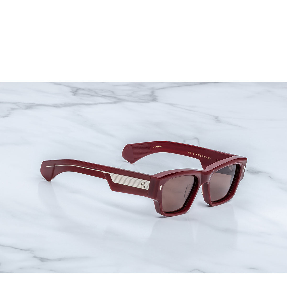 Jacque Marie Mage Occhiali da Sole Zimmerman Bordeaux Empire Rosso/Marrone Unisex 54 19 146