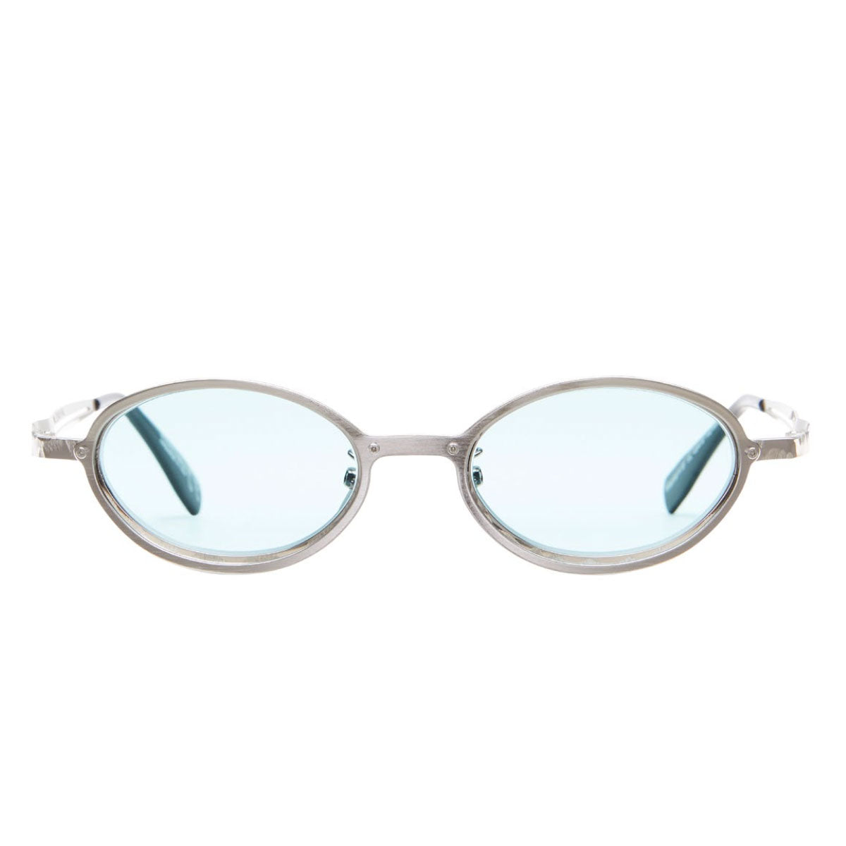 Kuboraum Occhiali da Sole H18 SL Argento/Azzurro Unisex 49 19 140