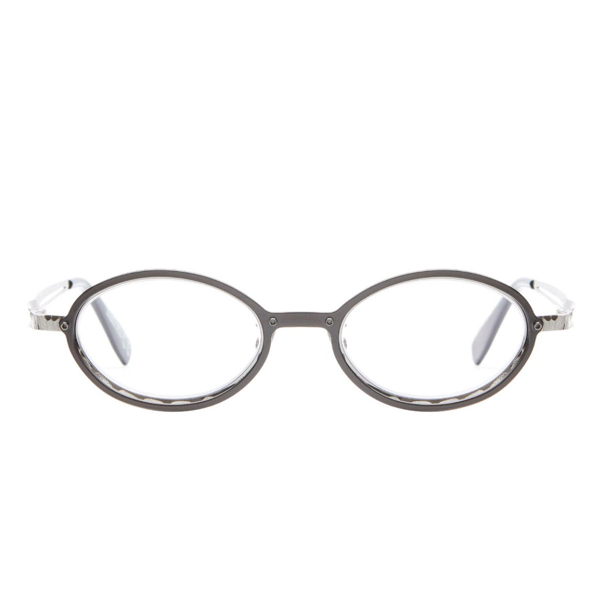 Kuboraum Occhiali da Vista H18 SI Argento/Trasparente Unisex 49 19 140