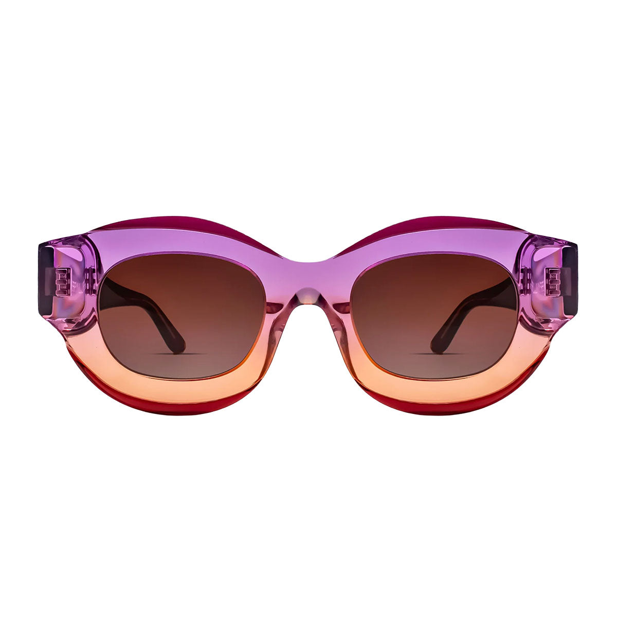 Thierry Lasry Occhiali da Sole Baddy 629 Viola Arancione/Marrone Unisex