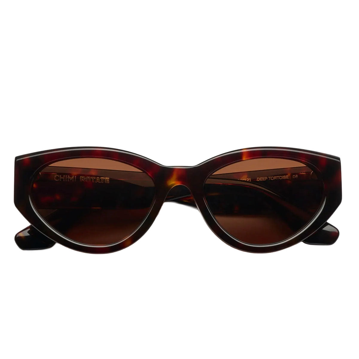 Chimi Occhiali da Sole Rotate 06 Deep Tortoise Havana/Marrone Unisex 53 21 145