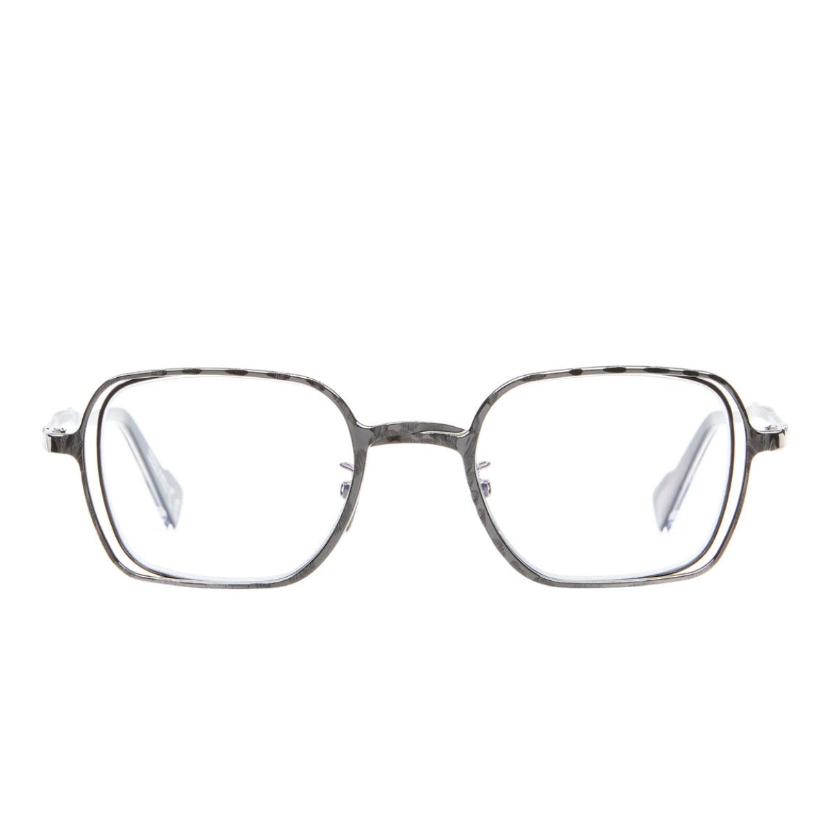 Kuboraum Occhiali da Vista H22 GM Nero/trasparente Unisex 49 22 140