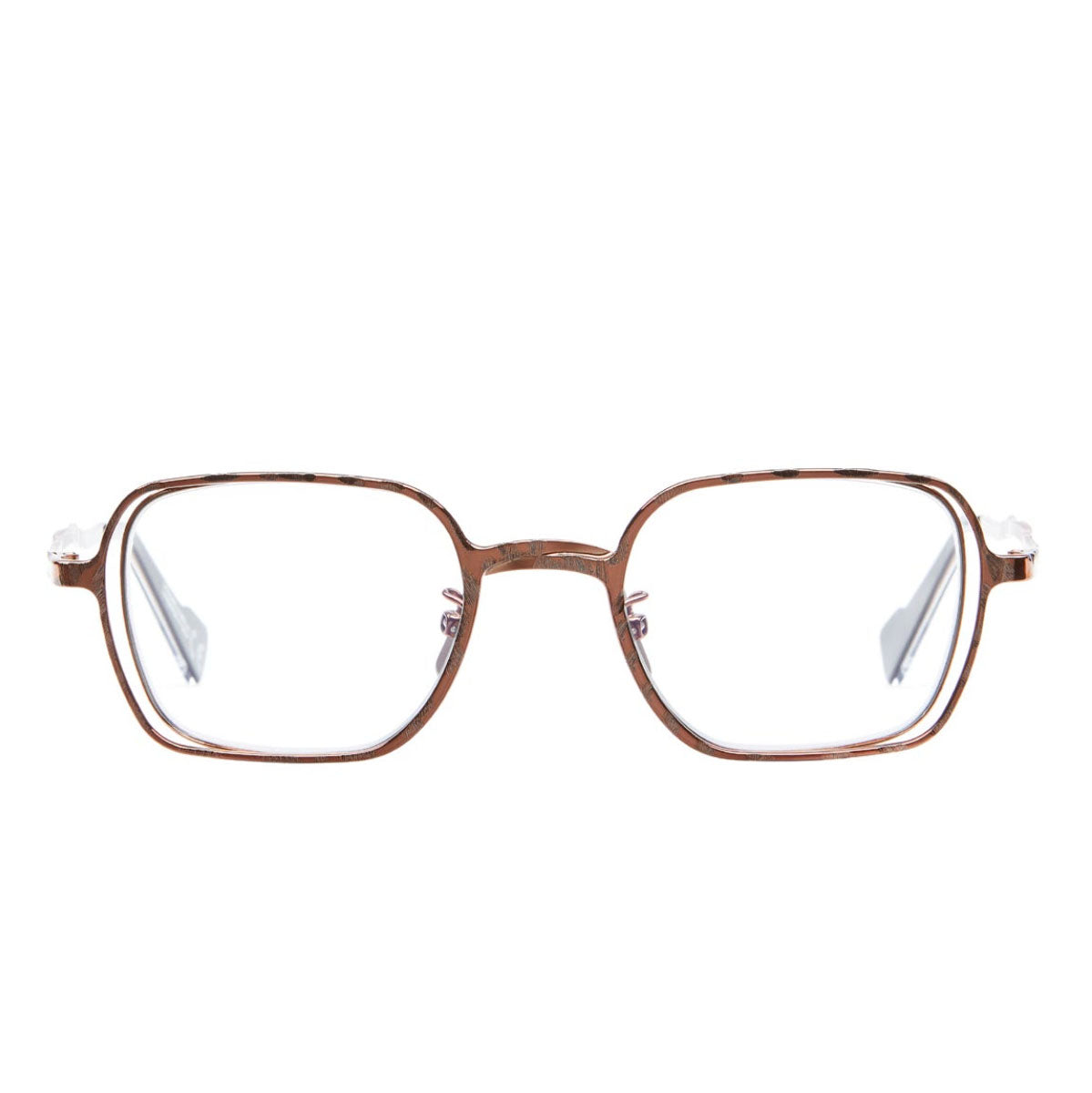 Kuboraum Occhiali da Vista H22 BZ Bronzo/Trasparente Unisex 49 22 140