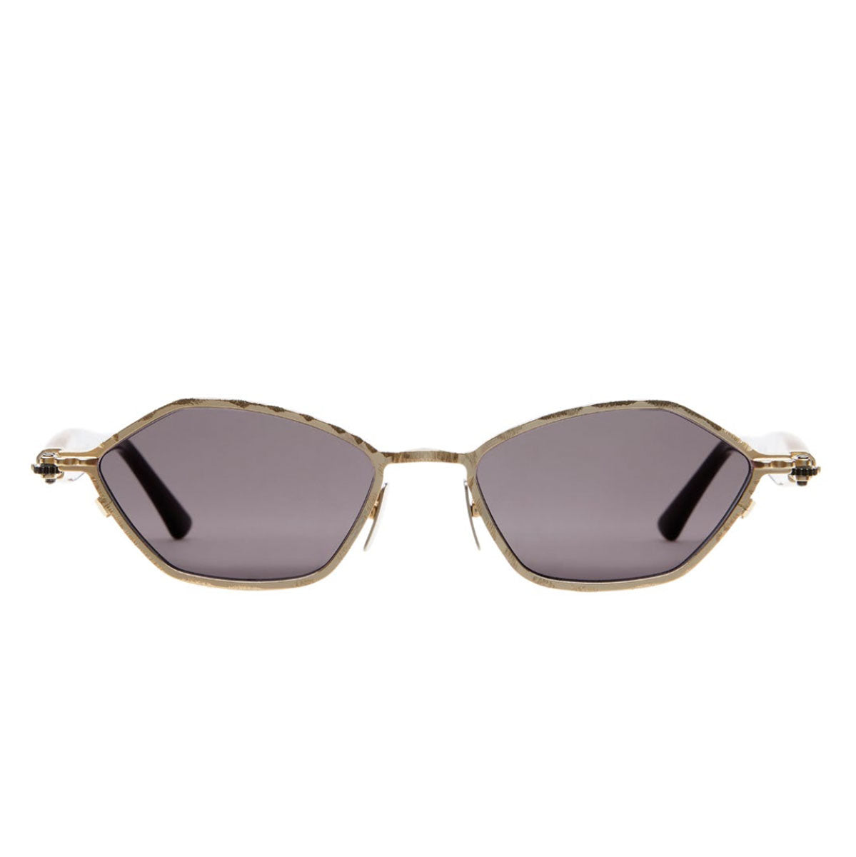 Kuboraum Occhiali da Sole J70 GD Oro e Nero/Grigio Unisex 56 18 145