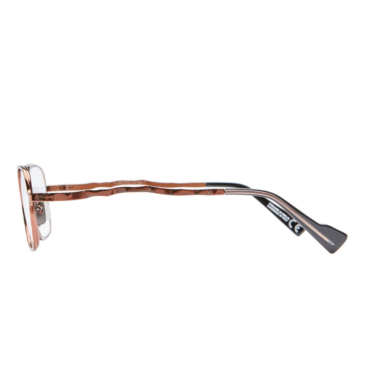 Kuboraum Occhiali da Vista H22 BZ Bronzo/Trasparente Unisex 49 22 140