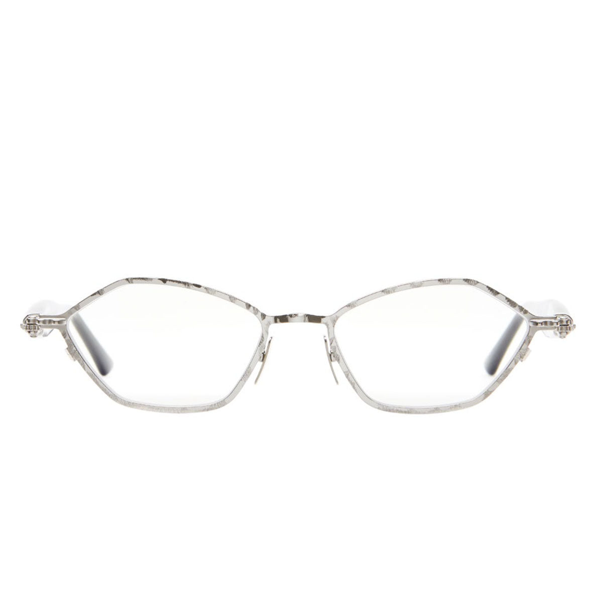 Kuboraum Occhiali da Vista J70 SI Argento e Nero/Trasparente Unisex 56 18 145