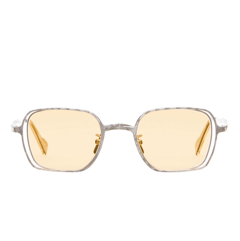 Kuboraum Occhiali da Sole H22 SO Argento/Arancione Unisex 49 22 140