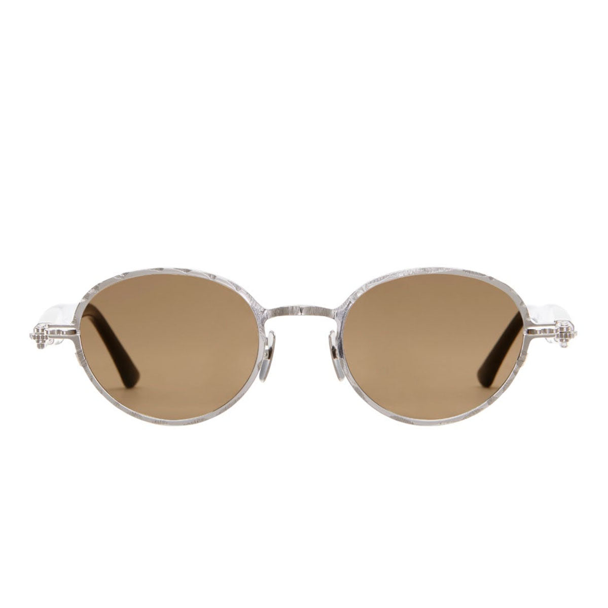Kuboraum Occhiali da Sole J74 SI Argento/Marrone Unisex 49 22 145