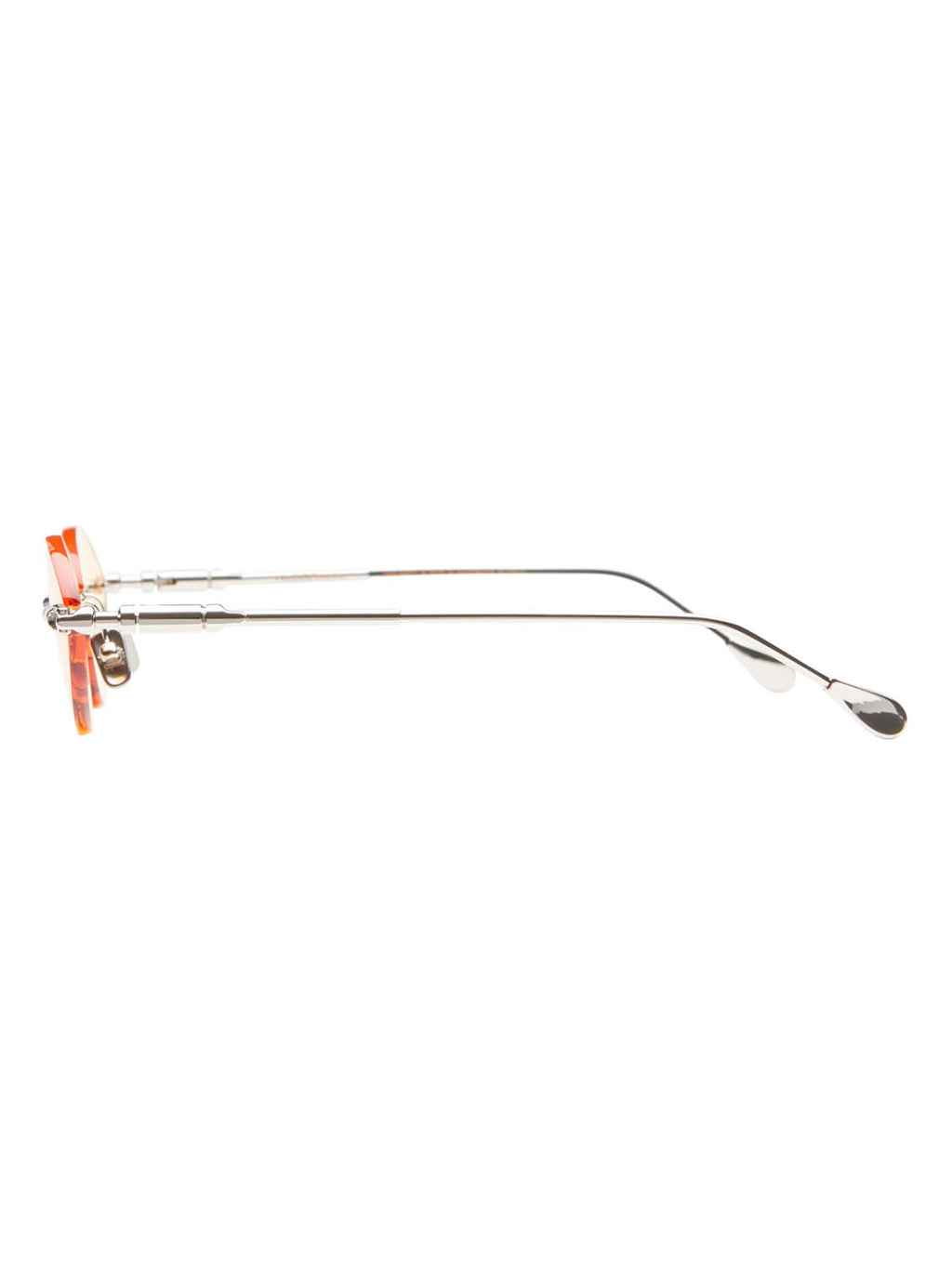 Kuboraum Occhiali da Sole H65 SI Argento/Arancione Unisex 50 16 140