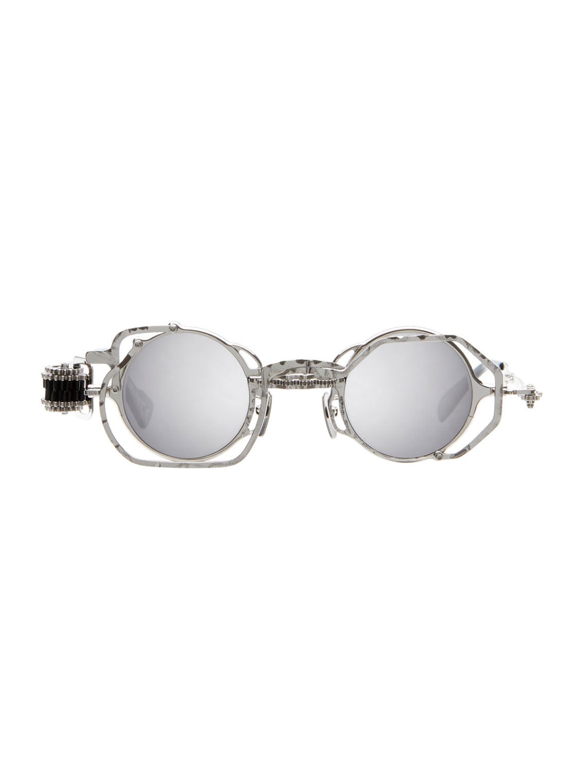 Kuboraum Occhiali da Sole Z50 SI Argento/Grigio Unisex 39 27 140