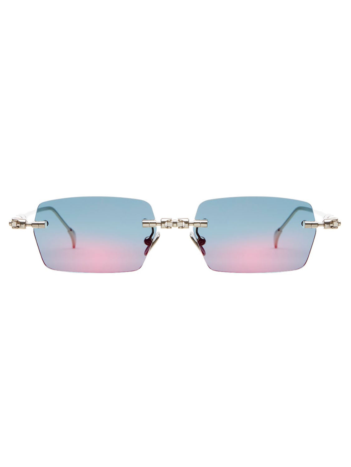 Kuboraum Occhiali da Sole H61 LG Oro/Blu Unisex 55 16 140