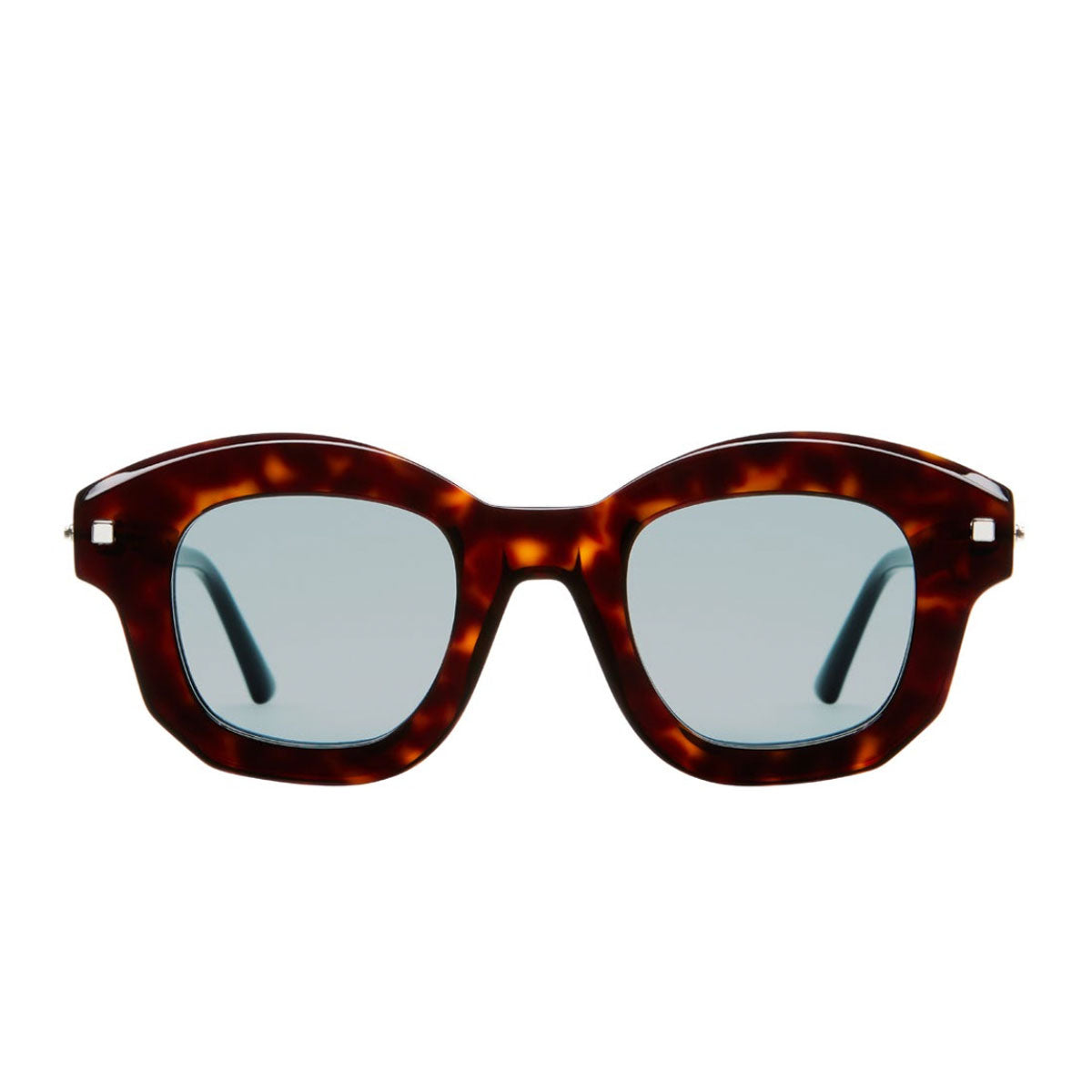 Kuboraum Occhiali da Sole J1 TSA Havana e Nero/Blu Unisex 46 25 145