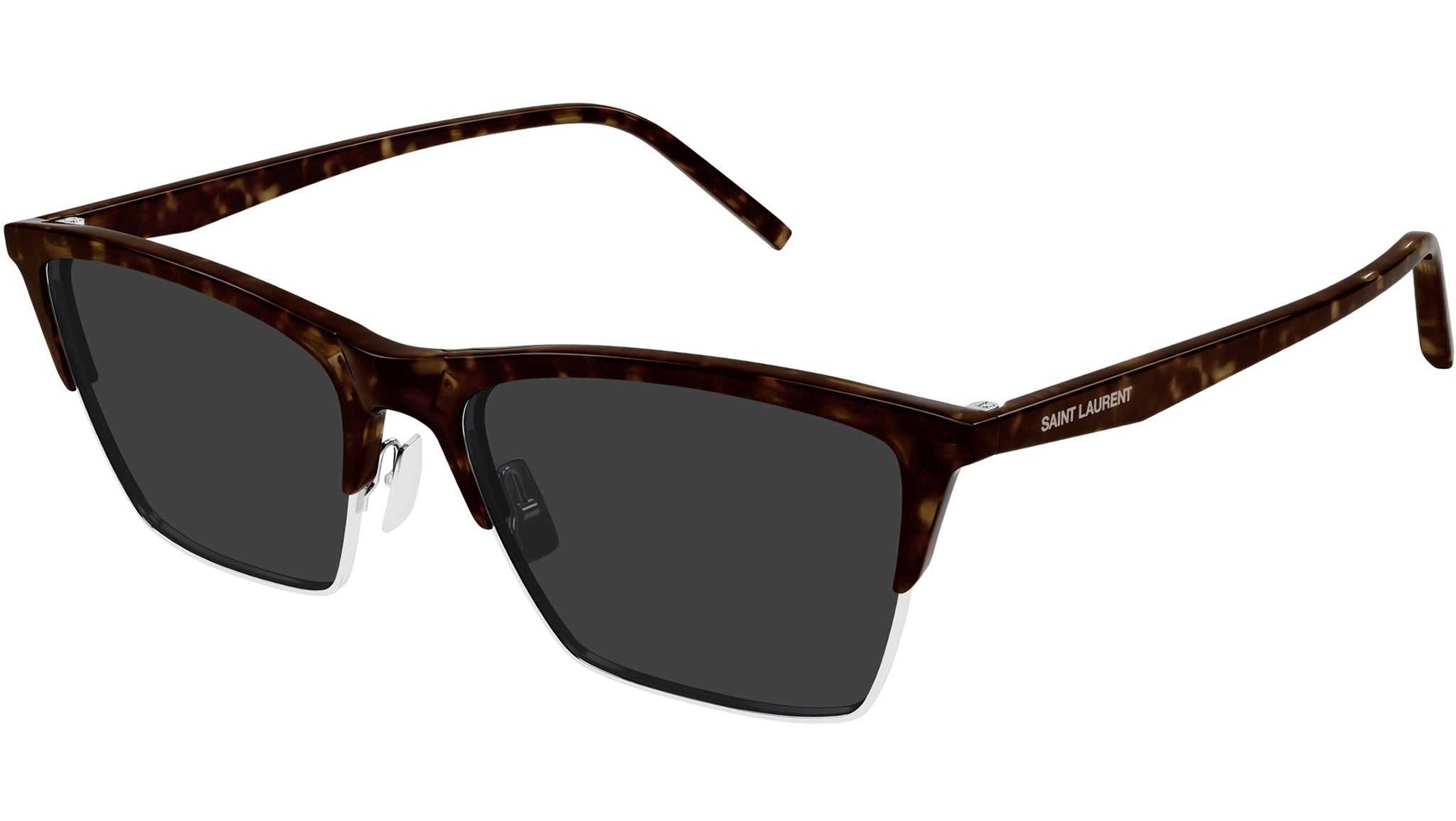 Occhiali da sole SAINT LAURENT SL767 Shiny dark havana shiny silver