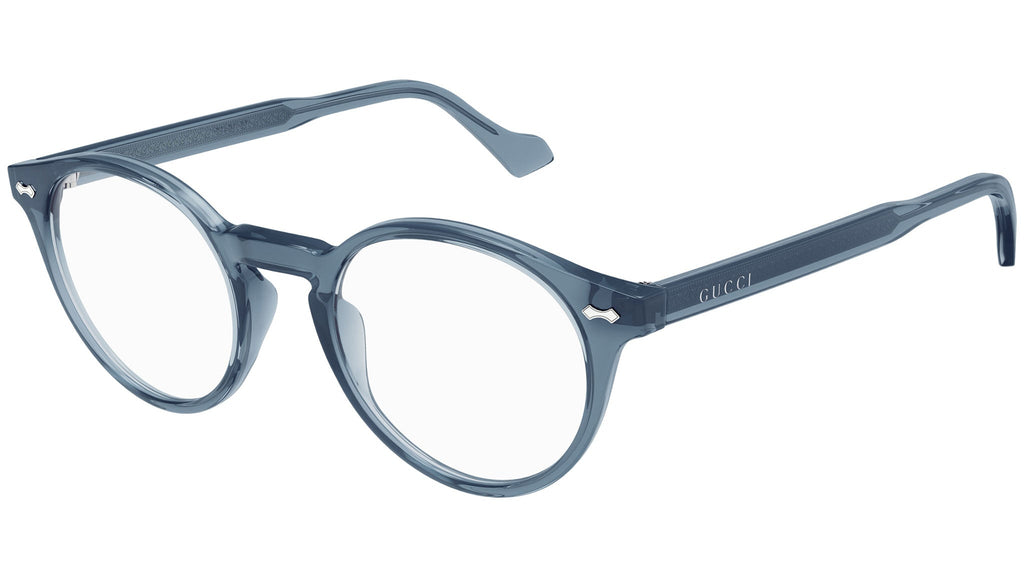 Occhiali da vista GUCCI GG0738O Shiny transparent dusty blue