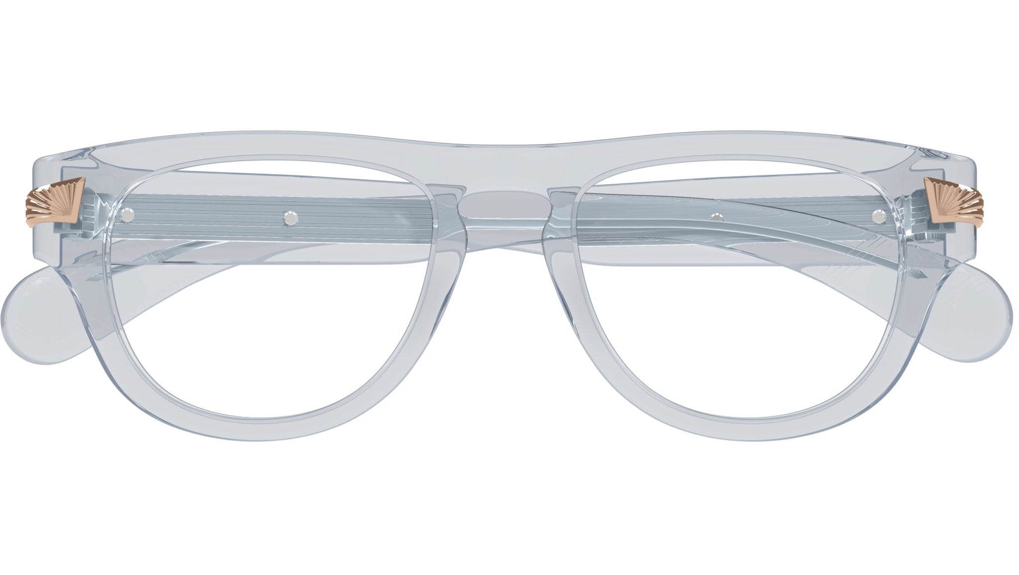 Occhiali da vista GUCCI GG1519O Shiny trasparent light mid blue