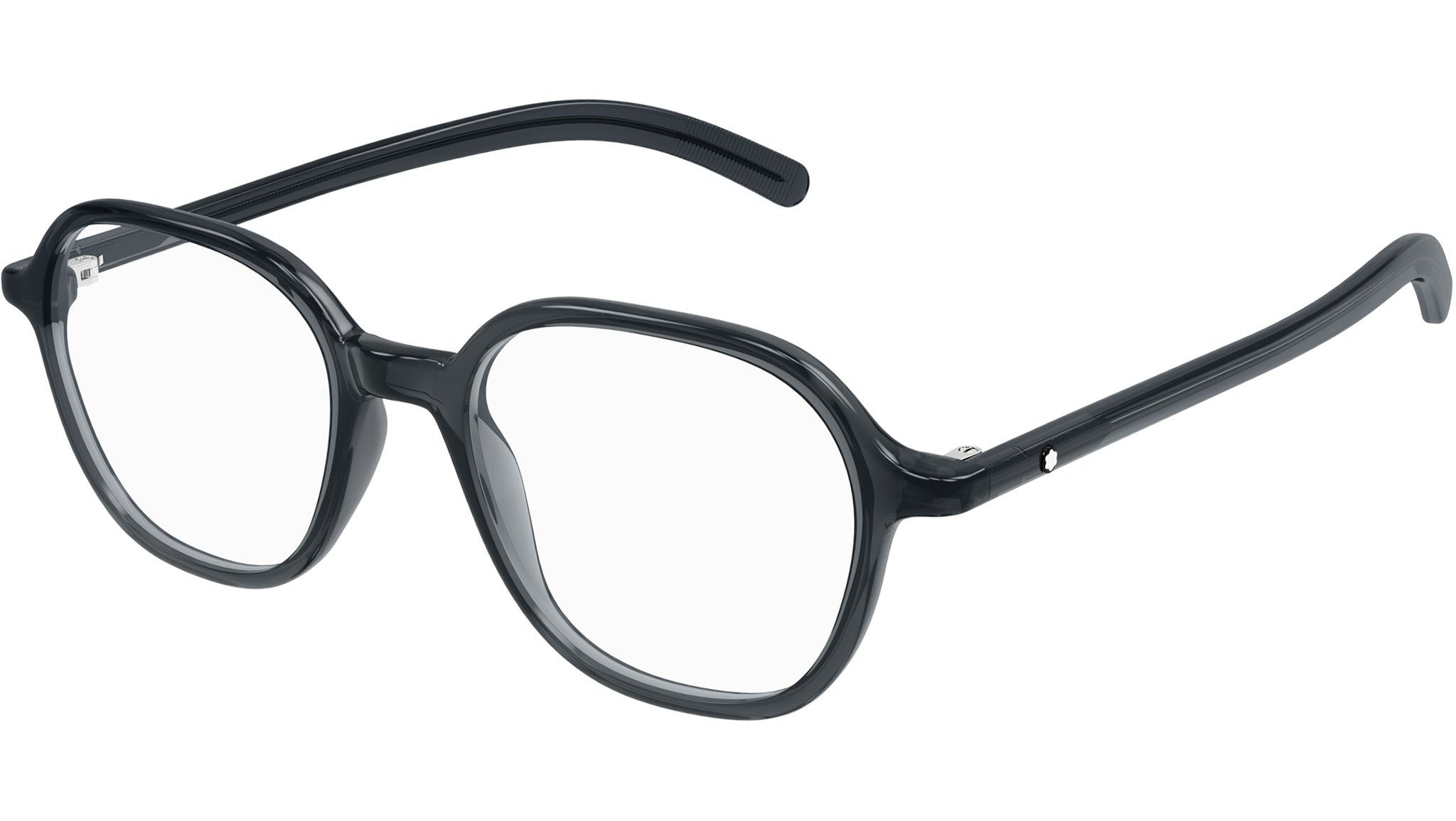 Occhiali da vista MONTBLANC MB0387O Shiny transparent dark grey