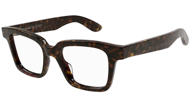 Occhiali da vista ALEXANDER MCQUEEN AM0385O Shiny dark havana
