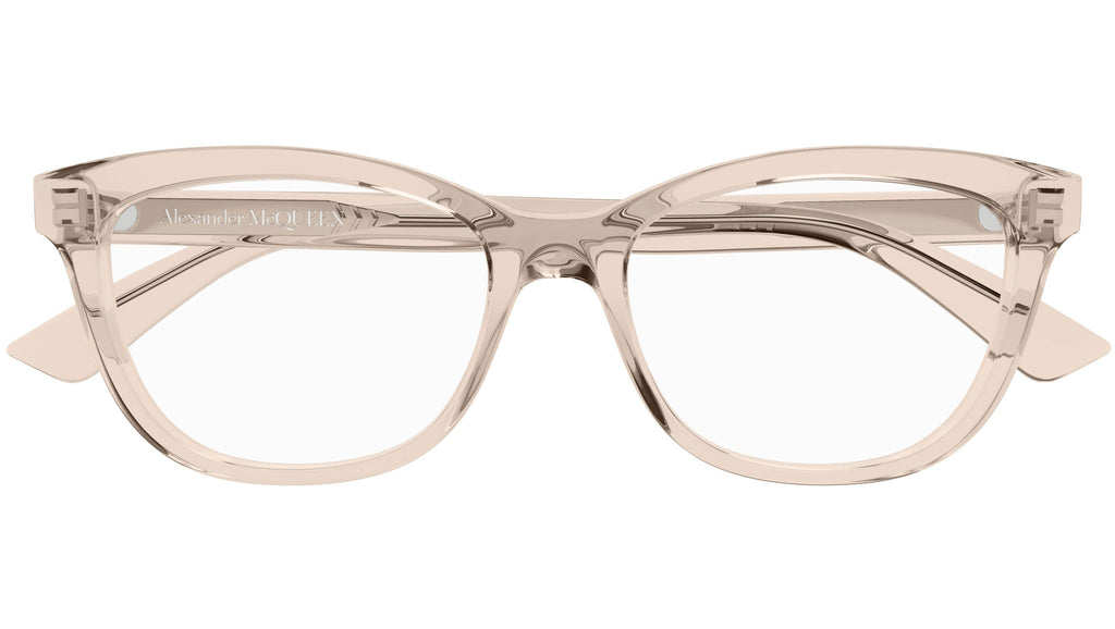 Occhiali da vista ALEXANDER MCQUEEN AM0461O Shiny transparent light peach