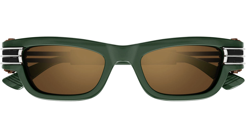 Occhiali da sole BOTTEGA VENETA BV1308S Shiny solid metallic green