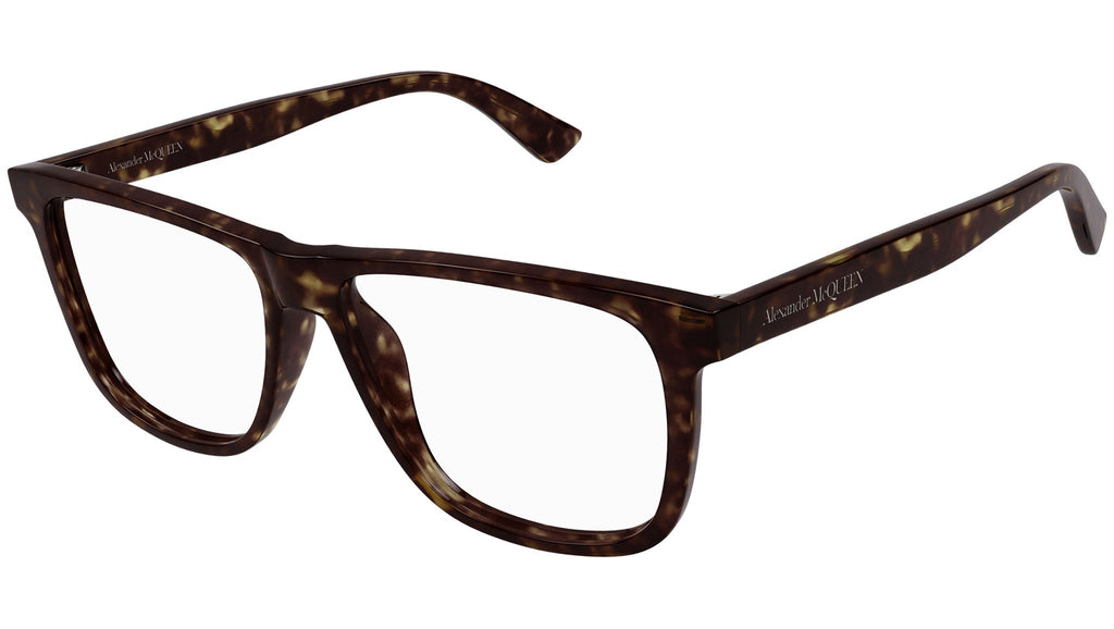 Occhiali da vista ALEXANDER MCQUEEN AM0463O Shiny dark havana